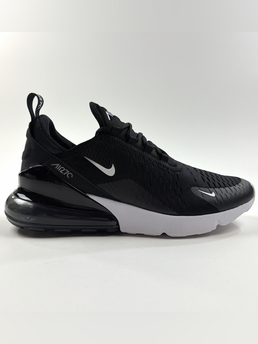 Nike Air Max 270 Men's Black and White Athletic Shoes